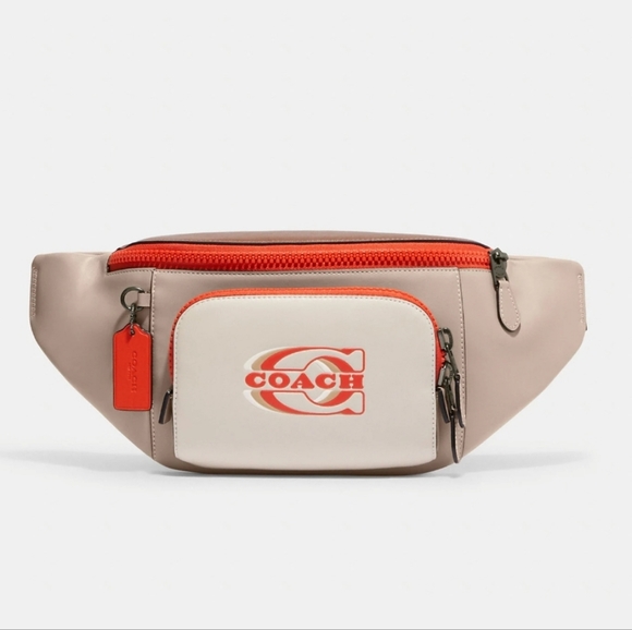 NWT Track Belt Bag In Colorblock With Coach Stamp - Picture 5 of 8
